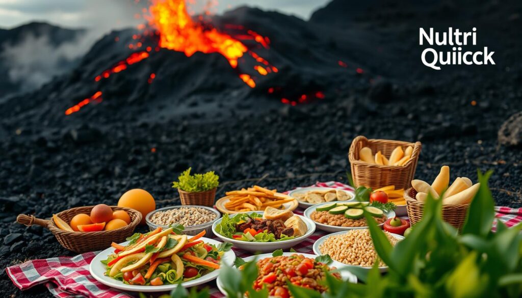 healthy eating near volcanoes