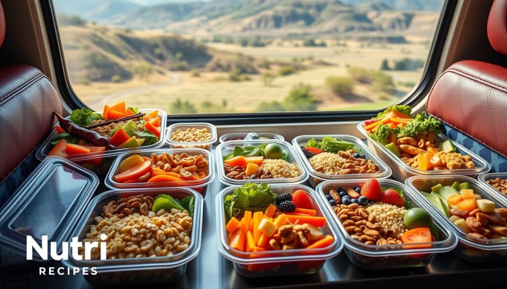 healthy train travel meals
